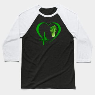 Celery Heartbeat Baseball T-Shirt